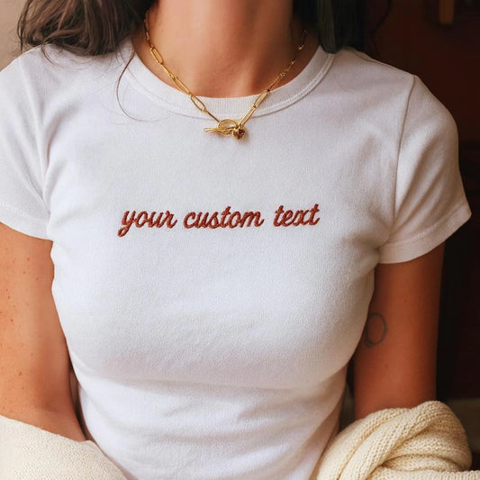 Custom Embroidered Baby Tee