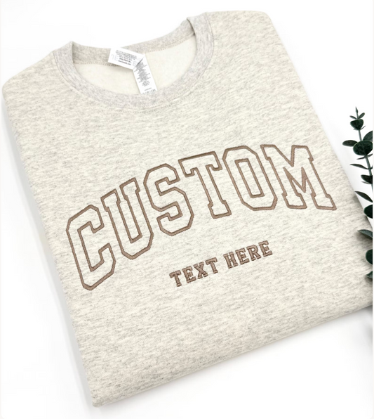 Custom Embroidered Crewneck Sweatshirt